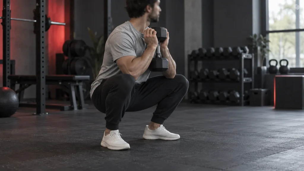 Dumbbell full body workout program guide visual