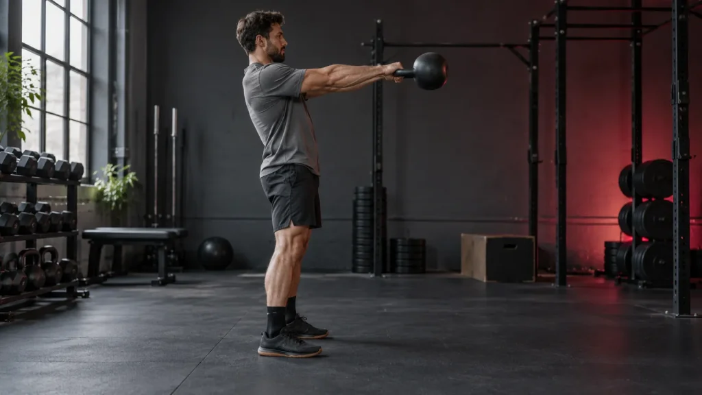 Kettlebell workout plan program guide visual